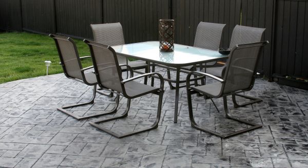 Backyard Concrete Stamping in Port Angeles